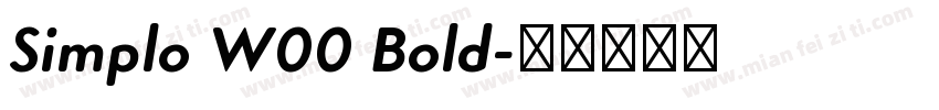 Simplo W00 Bold字体转换